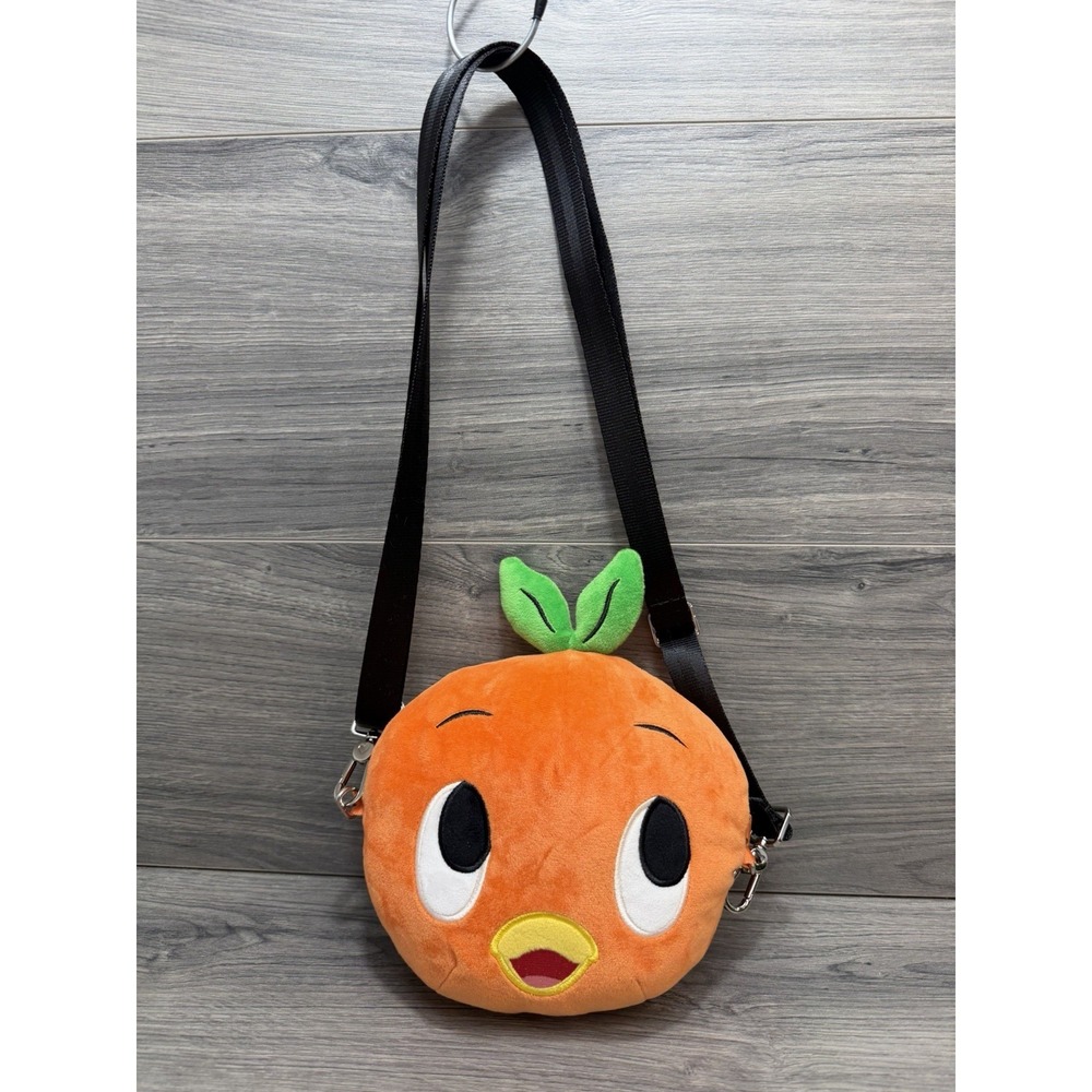 Disney Parks WDW Harveys Orange Bird Plush Crossbody Bag Purse Travel Cute